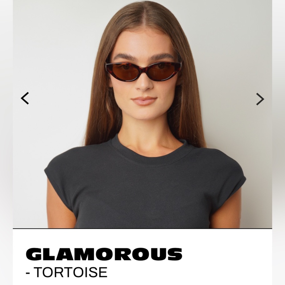 Karen Wazen Glamorous Sunglasses in Tortoise. Never worn. Comes with case & box
